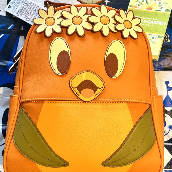 Disney Handbags - Disney EPCOT Flower and Garden Festival Orange Bird Loungefly Backpack Bag